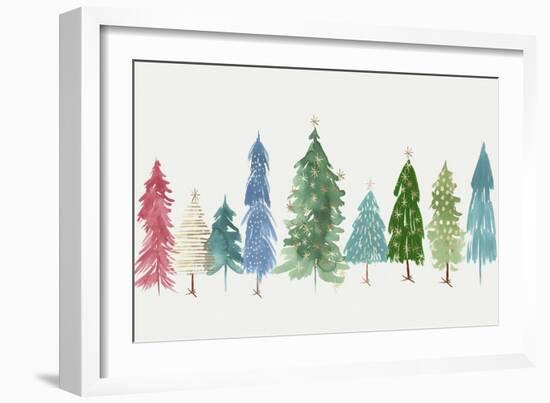 Christmas Trees-PI Studio-Framed Art Print