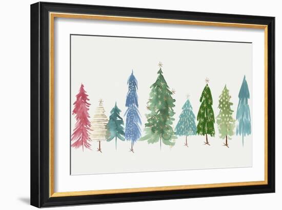 Christmas Trees-PI Studio-Framed Art Print