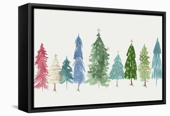 Christmas Trees-PI Studio-Framed Stretched Canvas