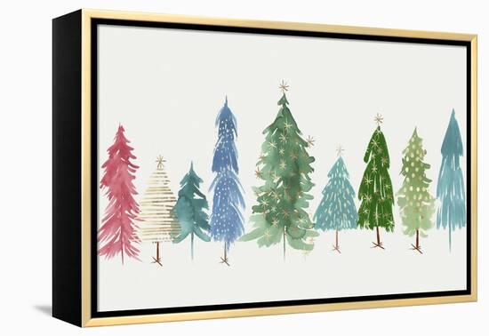 Christmas Trees-PI Studio-Framed Stretched Canvas