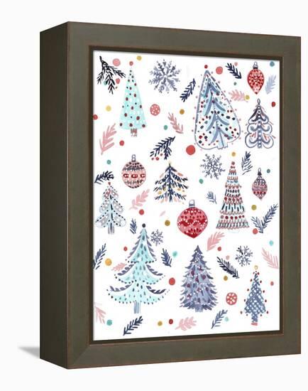 Christmas Trees-Irina Trzaskos Studio-Framed Premier Image Canvas