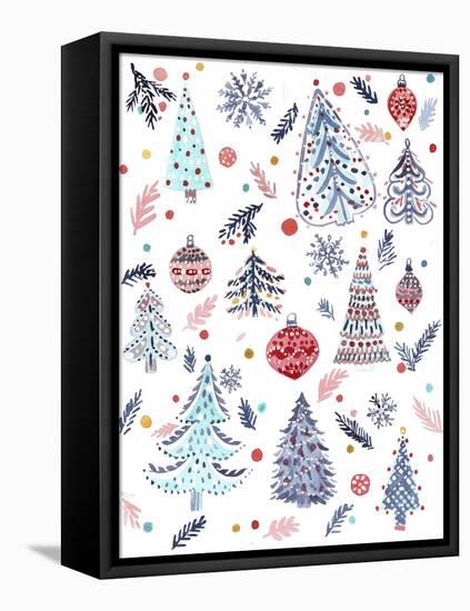 Christmas Trees-Irina Trzaskos Studio-Framed Premier Image Canvas