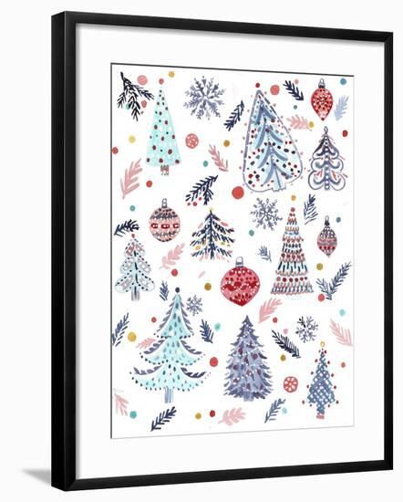 Christmas Trees-Irina Trzaskos Studio-Framed Giclee Print