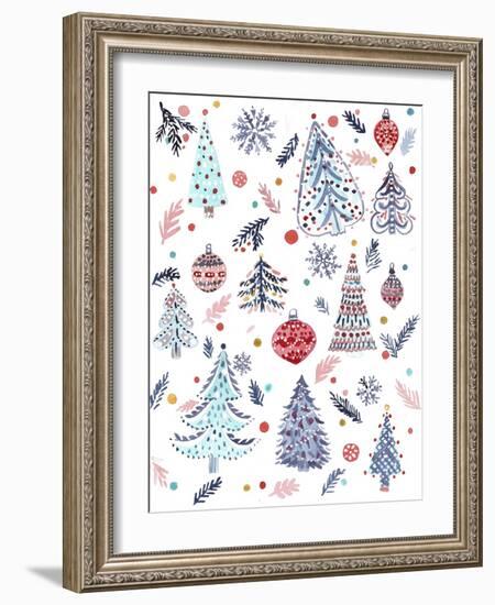 Christmas Trees-Irina Trzaskos Studio-Framed Giclee Print