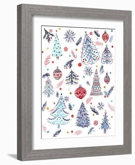 Christmas Trees-Irina Trzaskos Studio-Framed Giclee Print
