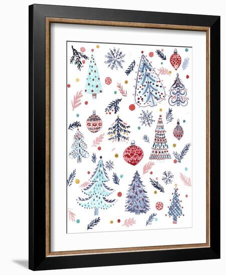 Christmas Trees-Irina Trzaskos Studio-Framed Giclee Print