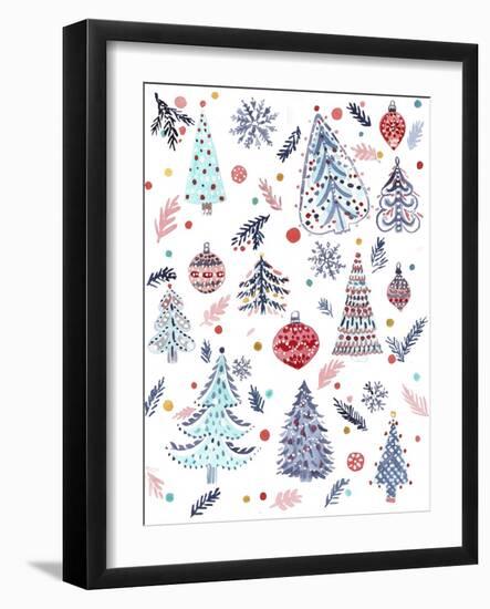 Christmas Trees-Irina Trzaskos Studio-Framed Giclee Print