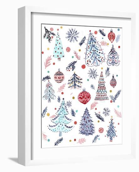 Christmas Trees-Irina Trzaskos Studio-Framed Giclee Print