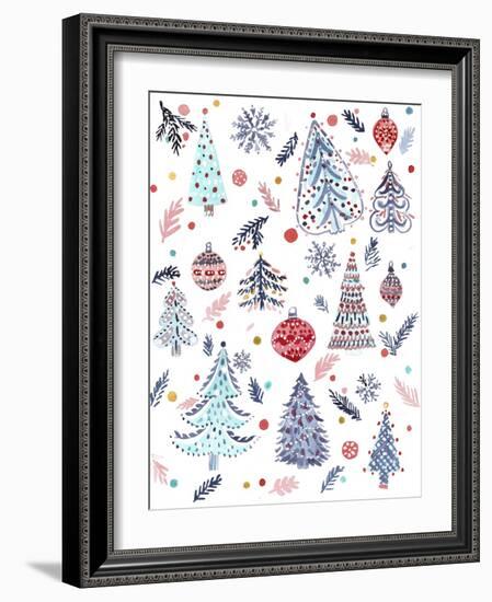 Christmas Trees-Irina Trzaskos Studio-Framed Giclee Print