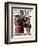 "Christmas Trio" or "Sing Merrille" Saturday Evening Post Cover, December 8,1923-Norman Rockwell-Framed Giclee Print