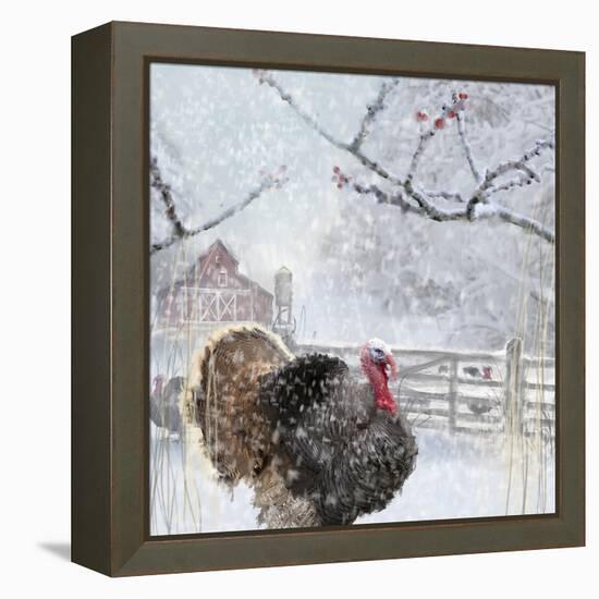 Christmas turkey-Clare Davis London-Framed Premier Image Canvas