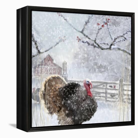 Christmas turkey-Clare Davis London-Framed Premier Image Canvas
