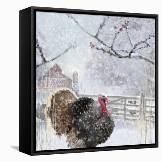 Christmas turkey-Clare Davis London-Framed Premier Image Canvas