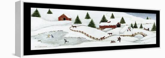 Christmas Valley Bridge-David Carter Brown-Framed Stretched Canvas