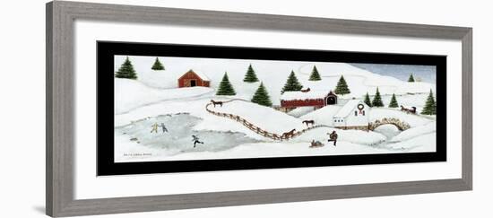 Christmas Valley Bridge-David Carter Brown-Framed Art Print