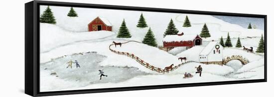 Christmas Valley Bridge-David Carter Brown-Framed Stretched Canvas