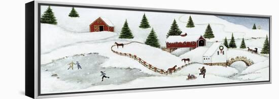 Christmas Valley Bridge-David Carter Brown-Framed Stretched Canvas