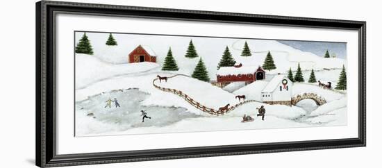 Christmas Valley Bridge-David Carter Brown-Framed Art Print