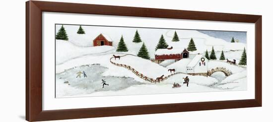 Christmas Valley Bridge-David Carter Brown-Framed Art Print