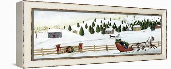 Christmas Valley Sleigh-David Carter Brown-Framed Stretched Canvas