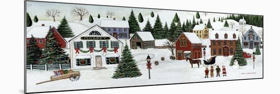 Christmas Valley Village-David Carter Brown-Mounted Art Print