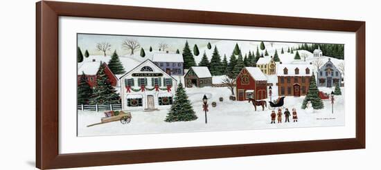 Christmas Valley Village-David Carter Brown-Framed Art Print