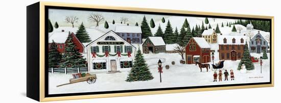Christmas Valley Village-David Carter Brown-Framed Stretched Canvas