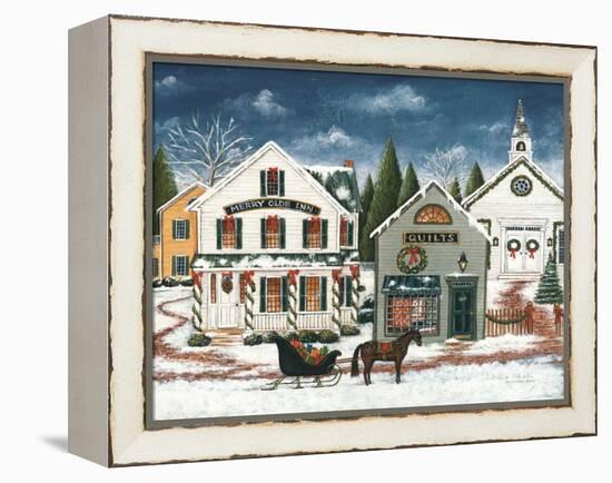 Christmas Village I Dark Crop-David Carter Brown-Framed Stretched Canvas