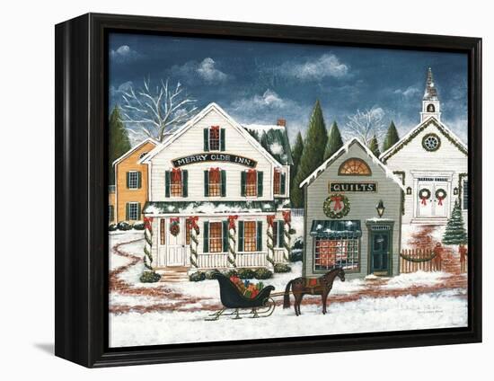 Christmas Village I Dark Crop-David Carter Brown-Framed Stretched Canvas