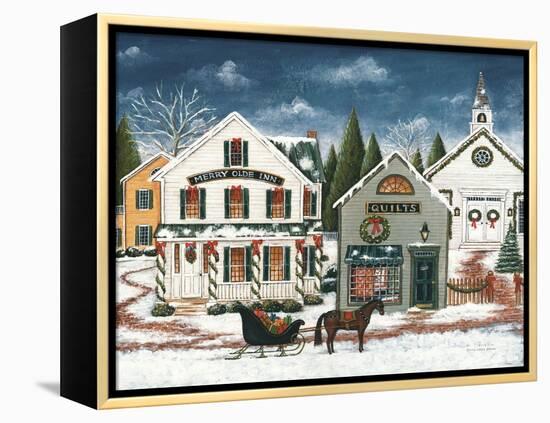 Christmas Village I Dark Crop-David Carter Brown-Framed Stretched Canvas