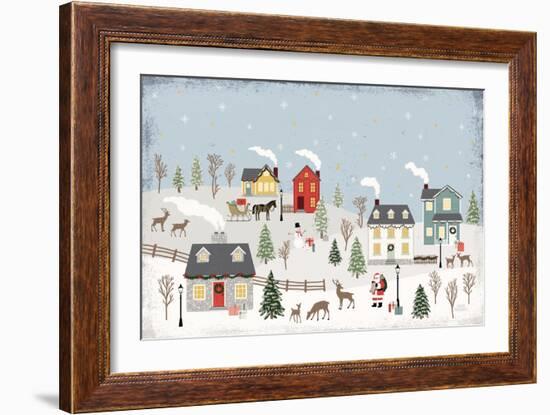 Christmas Village II Day-Laura Marshall-Framed Art Print