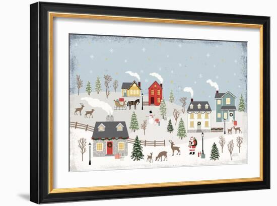 Christmas Village II Day-Laura Marshall-Framed Art Print