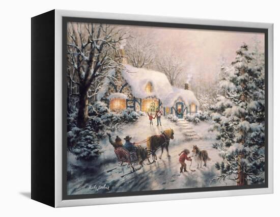 Christmas Visit-Nicky Boehme-Framed Premier Image Canvas