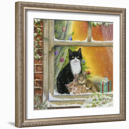 Christmas Window-Janet Pidoux-Framed Giclee Print