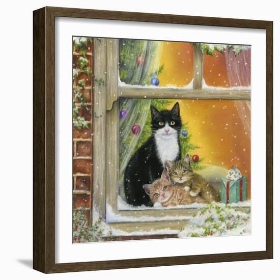 Christmas Window-Janet Pidoux-Framed Giclee Print