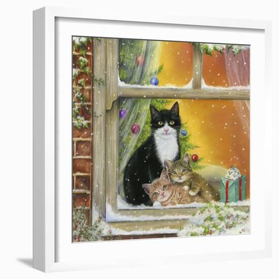 Christmas Window-Janet Pidoux-Framed Giclee Print