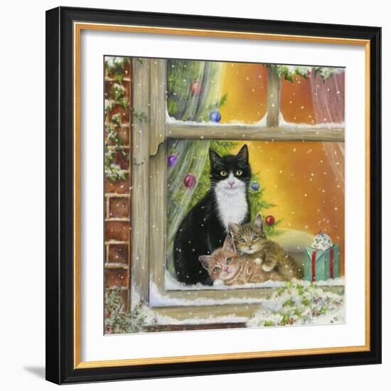 Christmas Window-Janet Pidoux-Framed Giclee Print