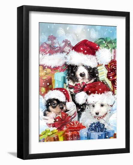 CHRISTMAS with friends-Arnica Burnstone-Framed Giclee Print