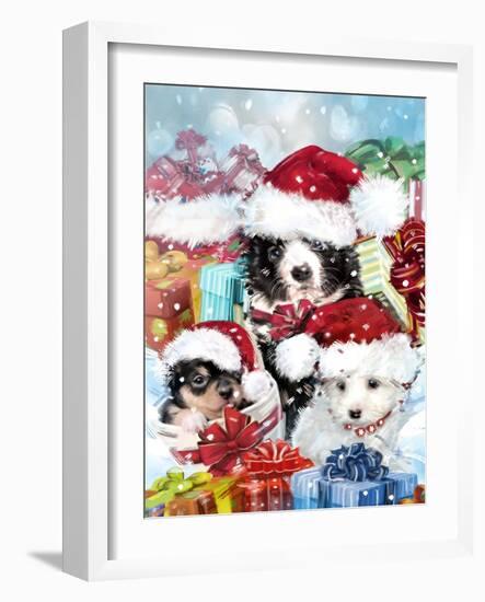 CHRISTMAS with friends-Arnica Burnstone-Framed Giclee Print