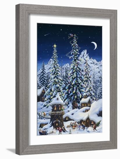 Christmas with the Elves-Jeff Tift-Framed Giclee Print