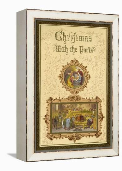 Christmas with the Poets - frontispiece-Myles Birket Foster-Framed Premier Image Canvas