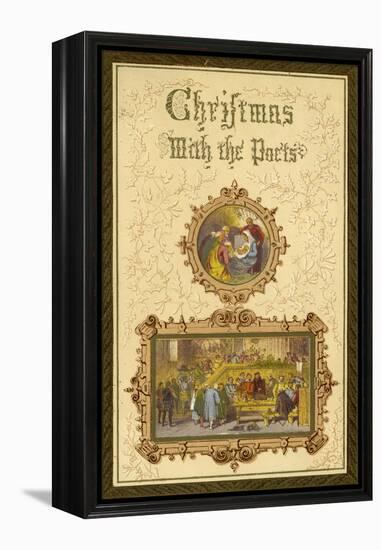 Christmas with the Poets - frontispiece-Myles Birket Foster-Framed Premier Image Canvas