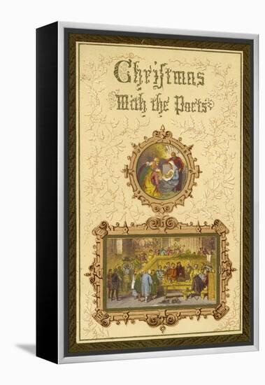 Christmas with the Poets - frontispiece-Myles Birket Foster-Framed Premier Image Canvas