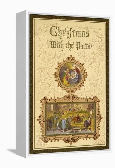 Christmas with the Poets - frontispiece-Myles Birket Foster-Framed Premier Image Canvas