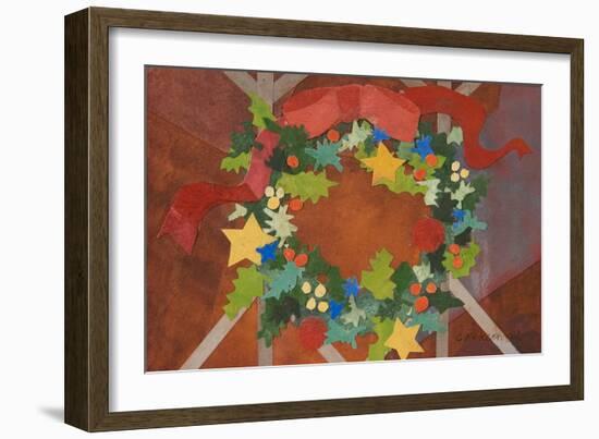 Christmas Wreath II-Christine McKechnie-Framed Giclee Print