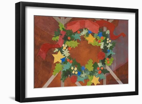 Christmas Wreath II-Christine McKechnie-Framed Giclee Print