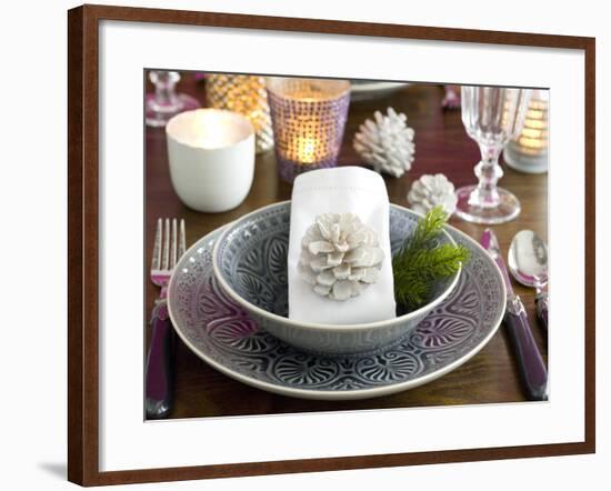 Christmassy Table Decorations-C. Nidhoff-Lang-Framed Photographic Print