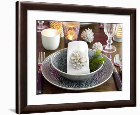 Christmassy Table Decorations-C. Nidhoff-Lang-Framed Photographic Print