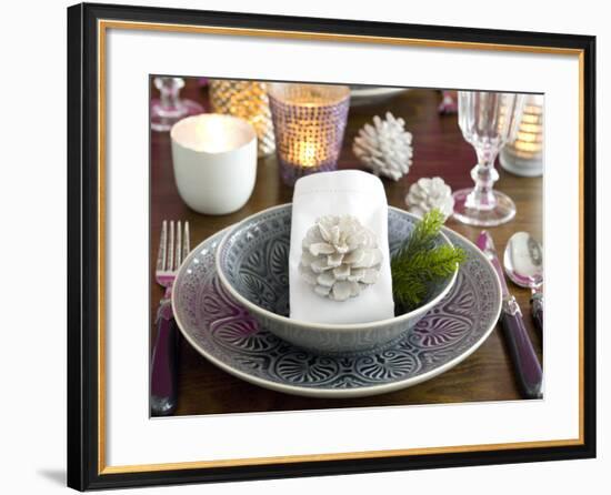 Christmassy Table Decorations-C. Nidhoff-Lang-Framed Photographic Print