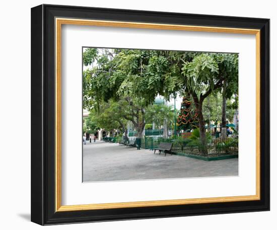 Christmastime at The Plazuela Machado in the Historic Center, Mazatlan, Mexico-Charles Sleicher-Framed Photographic Print